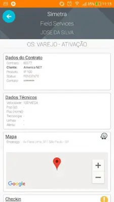 Simetra Field Service android App screenshot 4